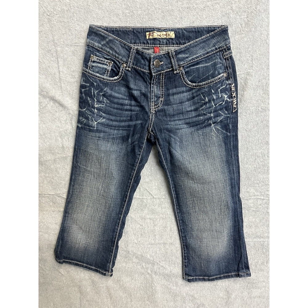 BKE Jeans Women's Size 28 Culture Bootcut Blue Denim Buckle Low Rise